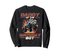 Papa de la fête d'anniversaire Monster Truck Dad Sweatshirt