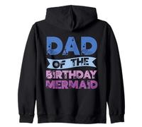 Papa De La Sirène d'anniversaire Filles Sirène Sweat à Capuche