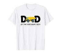 Papa de l'anniversaire garçon camion de construction premier anniversaire T-Shirt