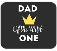Papa De Wild One 1Er Anniversaire Première Chose Papa Tapis De Souris Confort Mouse Pad Antidérapant Mousepad pour Voyage Bureau Maison 25X30Cm