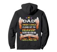 Papa Décédé Cadeaux Fille Se Souvenir De Papa Qui Passé Sweat à Capuche