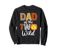 Papa des deux pères sauvages bébé lion 2ème anniversaire garçon fille Sweatshirt
