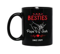 Papa Des Meilleurs Amis Tasse À Café Drôle Tasse À Thé Unique Mug Idée Cadeau Pour Bureau Collègue Anniversaire 330ml