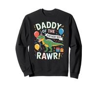 Papa Dino Cri Rire Fête Humoristique en Famille Sweatshirt