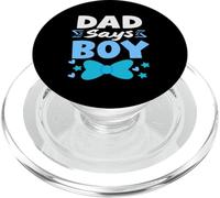 Papa Dit Que Le Sexe du garçon révèle Le Sexe de l'équipe du Parti Blue Voting PopSockets PopGrip pour MagSafe