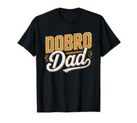 Papa Dobro Guitare Slide Musique Bluegrass Résonateur À T-Shirt