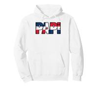 Papa Drapeau Dominicain Proud Dad from The Caribbean Dad Sweat à Capuche