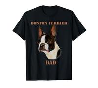 Papa d'un Boston Terrier T-Shirt Graphique avec Valeur