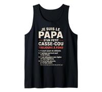 Papa d'un Petit Casse-Cou Toujours à Fond Cadeau Humour Débardeur