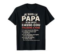 Papa d'un Petit Casse-Cou Toujours à Fond Cadeau Humour T-Shirt