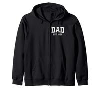 Papa Est 1956 Personnalisé Papa Personnalisé Fête des Pères Personnalisé Sweat à Capuche