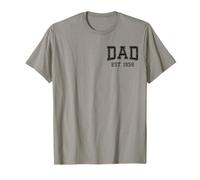 Papa Est 1956 personnalisé Papa personnalisé mari père grand-père T-Shirt