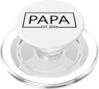 Papa Est. 2026, Annonce de Grossesse Fête des Pères Nouveau Papa PopSockets PopGrip pour MagSafe