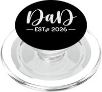 Papa Est 2026 Nouveaux Papas et Mamans Assortis au père pour être 2026 PopSockets PopGrip pour MagSafe
