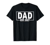 Papa Est 2027 to Be Gifts First Time Dad New Daddy T-Shirt