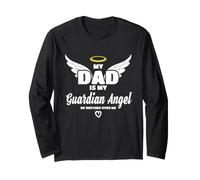 Papa est Mon Ange, il Veille sur Moi en mémoire Manche Longue