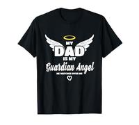 Papa est Mon Ange, il Veille sur Moi en mémoire T-Shirt