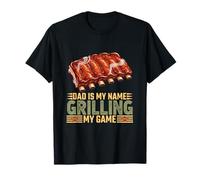 Papa est Mon nom en Train de Faire Griller Mon gibier au Barbecue T-Shirt