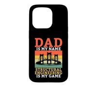 Papa est Mon nom L'ingénierie des Structures est Mon ingénieur de Jeu Coque pour iPhone 15 Pro