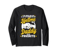 Papa est Mon prénom préféré Sweet Father Day Dad New Daddy Manche Longue