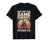 Papa et Fils Même énergie Différents âges - Père et Fils T-Shirt