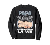 Papa et Ses Fils équipe de Choc Cadeau Papa et Garçons Sweatshirt