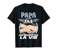 Papa et ses fils équipe de choc Cadeau Papa et Garçons T-Shirt