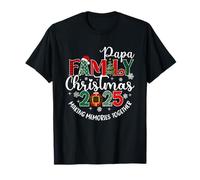 Papa Family Christmas Making Memories Christmas Snow Party T-Shirt