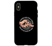 Papa Fils Fête des Pères Pères Papa I Asked God for A FR Coque pour iPhone X/XS