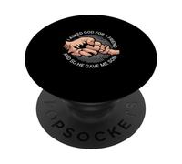 Papa Fils Fête des Pères Pères Papa I Asked God for A FR PopSockets PopGrip Adhésif