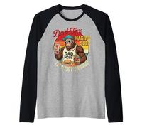 Papa Fiscal Humour Funny Dad Making Sure It's Not Poison Bigfoot Manche Raglan