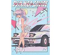 Papa Flamingo x Mizucat: Summer Cruise, A5 format, 96 ruled pages, glossy cover