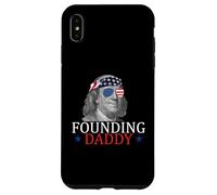 Papa fondateur Ben Franklin 4 Juillet Coque pour iPhone XS Max