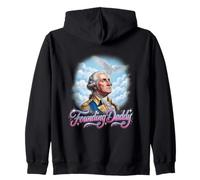 Papa fondateur George Washington Le 4 Juillet Sweat à Capuche