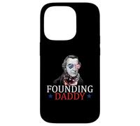 Papa fondateur Patrick Henry 4 Juillet Coque pour iPhone 14 Pro