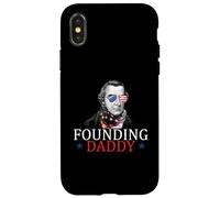 Papa fondateur Patrick Henry 4 Juillet Coque pour iPhone X/XS