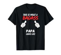 Papa Funny Voici à quoi ressemble un papa badass T-Shirt