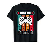 Papa Gamer Annonce grossesse à son mari Futur Papa Geek 2024 T-Shirt