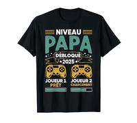 Papa Gamer Annonce grossesse à son mari Futur Papa Geek 2025 T-Shirt