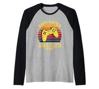 Papa Gamer comme Un Papa Normal mais en Mieux Père Jeu Vidéo Manche Raglan