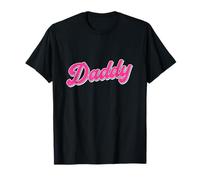 Papa - Gay Pride Pink Script Typography T-Shirt