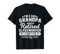 Papa Grandpa and Retired Glassworker Christmas / Father's Day T-Shirt