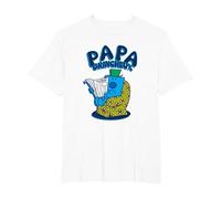 Papa Grincheux T-Shirt, Homme Grandes Tailles, Blanc, 2X Tall