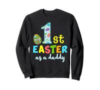 Papa Grossesse Bébé Révélation 1er Joyeux Dimanche de Pâques Sweatshirt