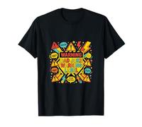 Papa Humour Avertissement Drôle Père Comédie Style Rétro T-Shirt