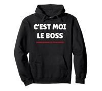 Papa Humour Enfant Chef Maman Drole C'est Moi Le Boss Sweat à Capuche
