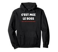 Papa Humour Enfant Chef Maman Drole C'est Moi Le Boss Sweat à Capuche
