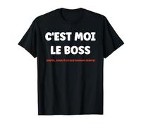 Papa Humour Enfant Chef Maman Drole C'est Moi Le Boss T-Shirt