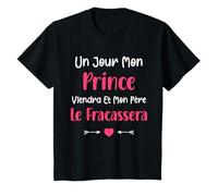 Papa Humour petite fille Un jour mon prince viendra T-Shirt
