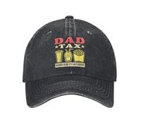Papa Impôt S’assurer que ce n’est pas Poison Casquette de baseball Drôle Fête des pères Casquette en coton vieilli Chapeau Voyage en plein air Réglable Snapback Coton, pour toutes les saisons